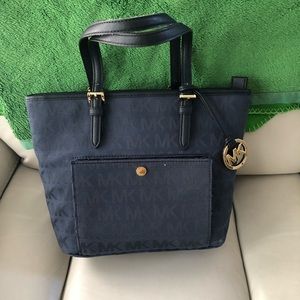 Michael Kors Purse (Navy Blue)